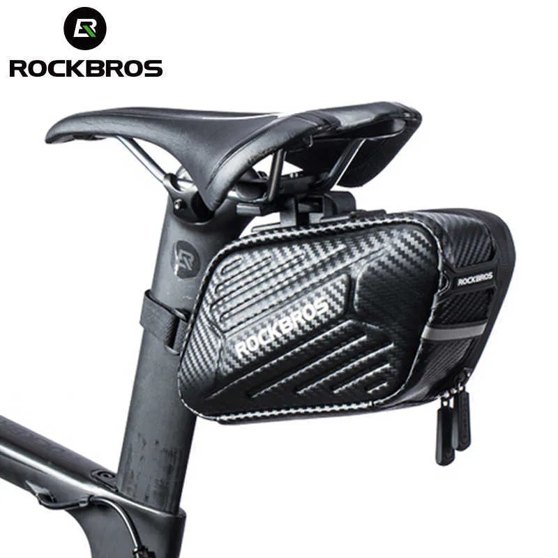 Borse laterali ROCKBROS Sella per bici antipioggia Borsa laterale per bicicletta di grande capacità Borsa posteriore per bicicletta Accessori per biciclette riflettenti 0201