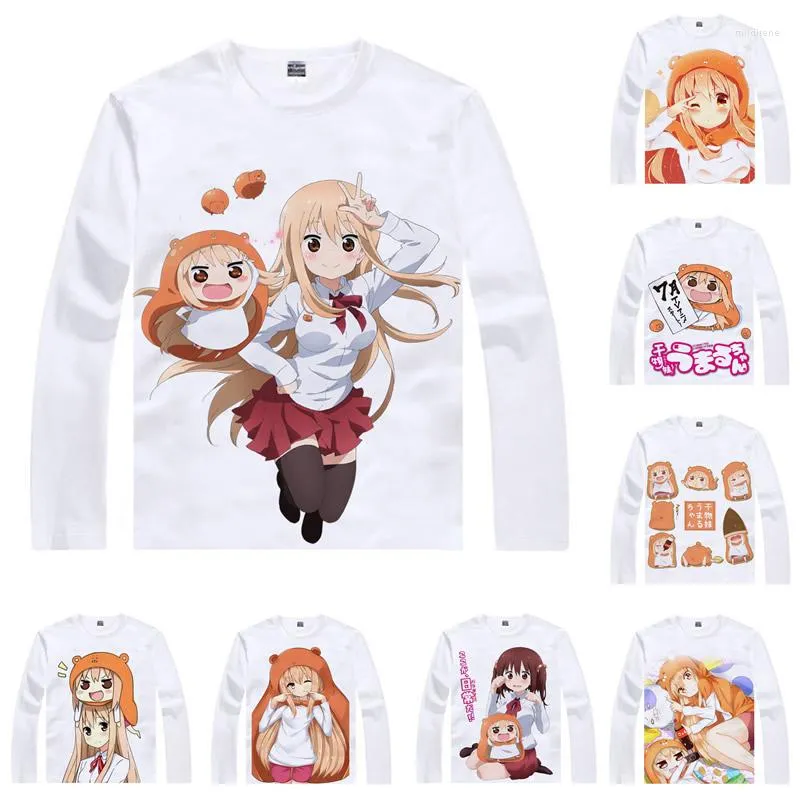 Men's T Shirts Coolprint Anime Shirt Himouto! Umaru-chan t-shirts långärmad umaru doma nana ebina kirie motoba cosplay kawaii