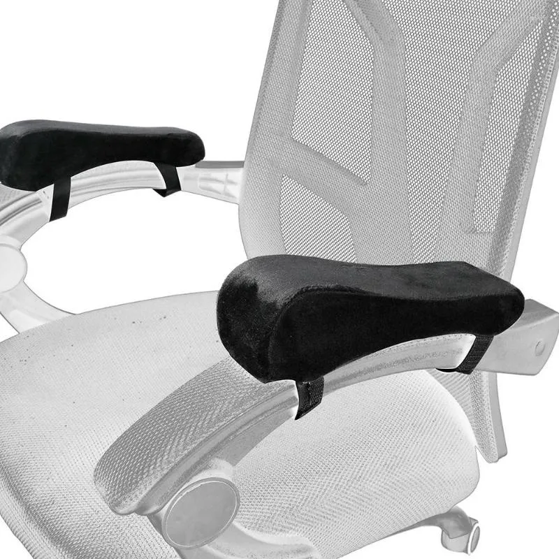 Housses de chaise 2 pièces coussinets d'accoudoir de soulagement de pression pour chaises de bureau fauteuil roulant confortable coussin de protection d'oreiller de coude doux