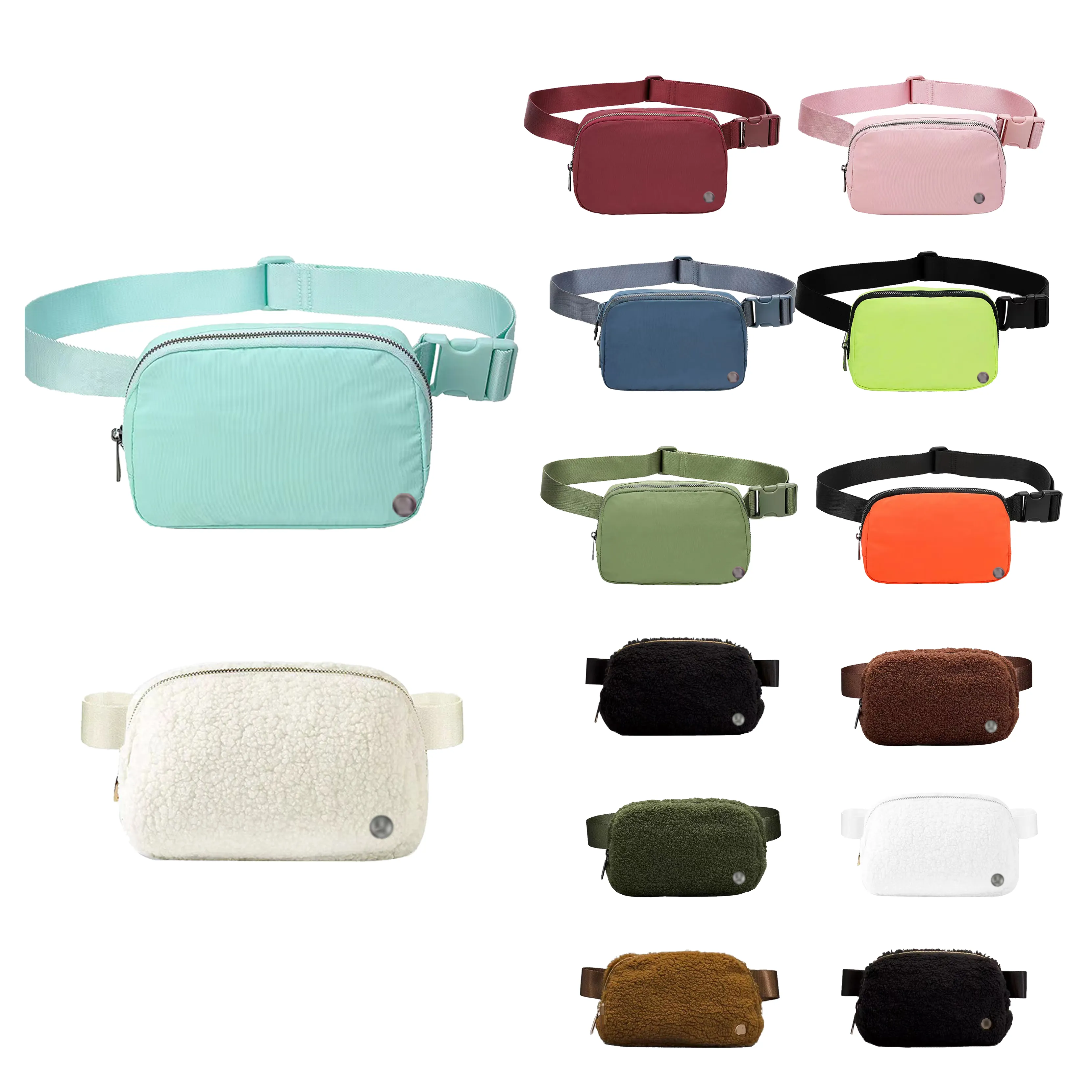 Lulu Everywhere Designer Waist Handbags Belt Chest Luxurysクラッチナイロンバンバグティーパックファニーパッククロスボディバッグ女性トートメンズアウトドアスポーツショルダーバッグ