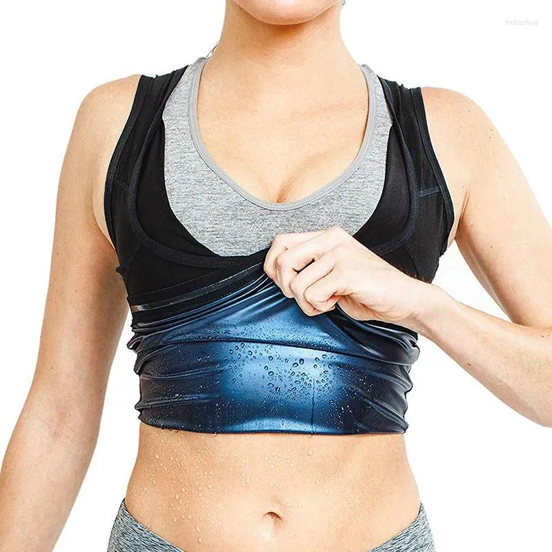 Yoga outfit Burning Abdominal Sauna Vest Fitness Workout Top Sweat Shaper Polymer för bantning Viktminskning Fitnessvest Corset Wear