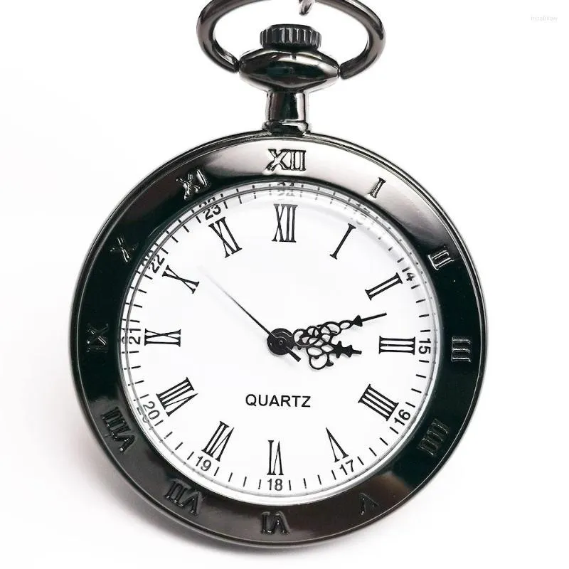 Pocket horloges uniek eenvoudig open gezicht kwarts horloge analoge ketting hanger voor mannen vrouwen gesneden cadeau