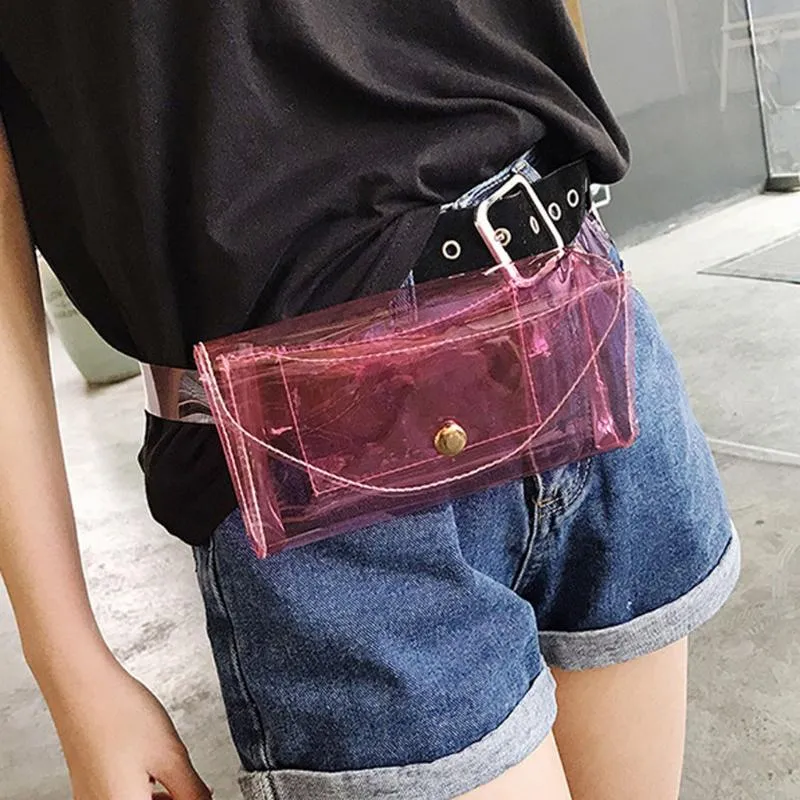 Midjespåsar kvinnor packar avslappnad funktionell bröstvattentät väska bälte bum kvinnlig telefon plånbok påse unisex fanny