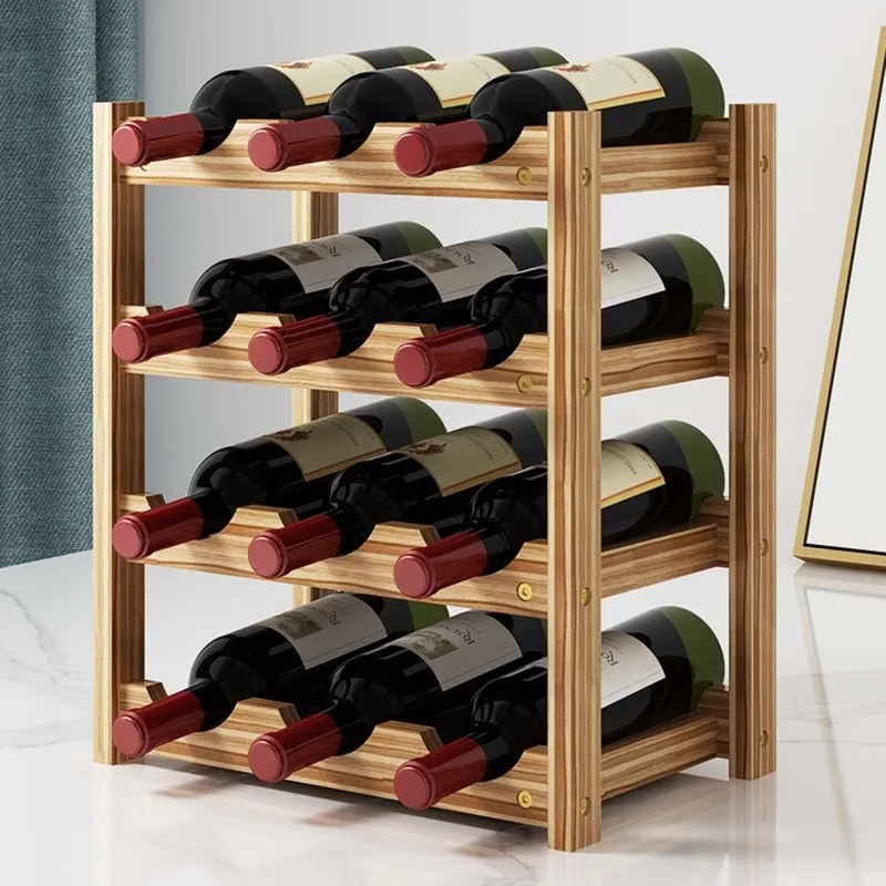 Wine Rack Smartxchoices 96 Bottle Stackable Modular Wooden Wine Storage ...