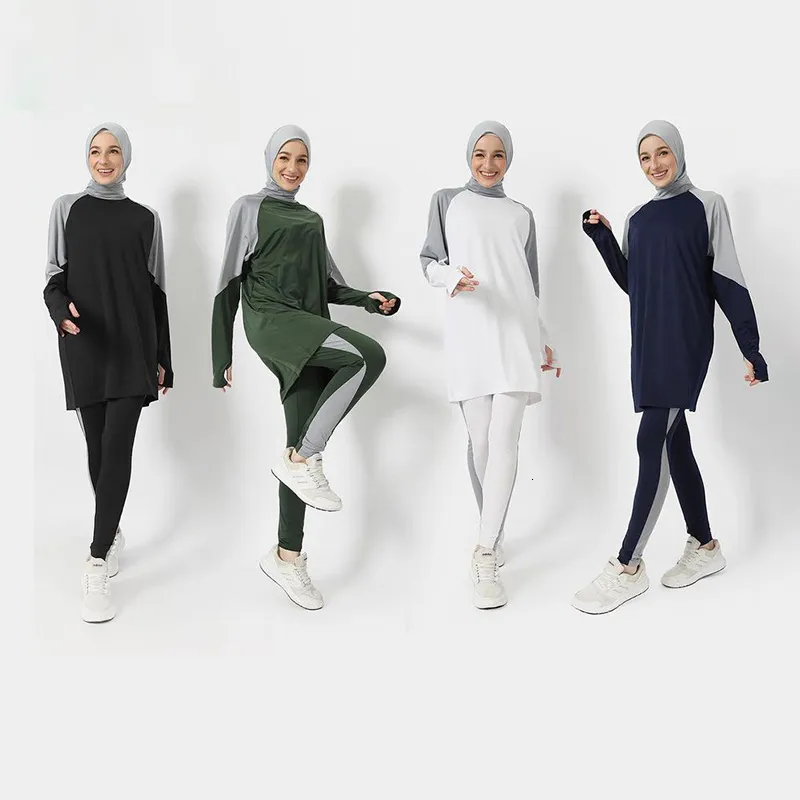 Ethnic Clothing Muslim Modest Sport Wear Sets For Women Hijab Islamic Woman Blouse Fashion Long Sleeve Tops Casual Clothes Pants 230131 From Cong03 18.79 DHgate.Com