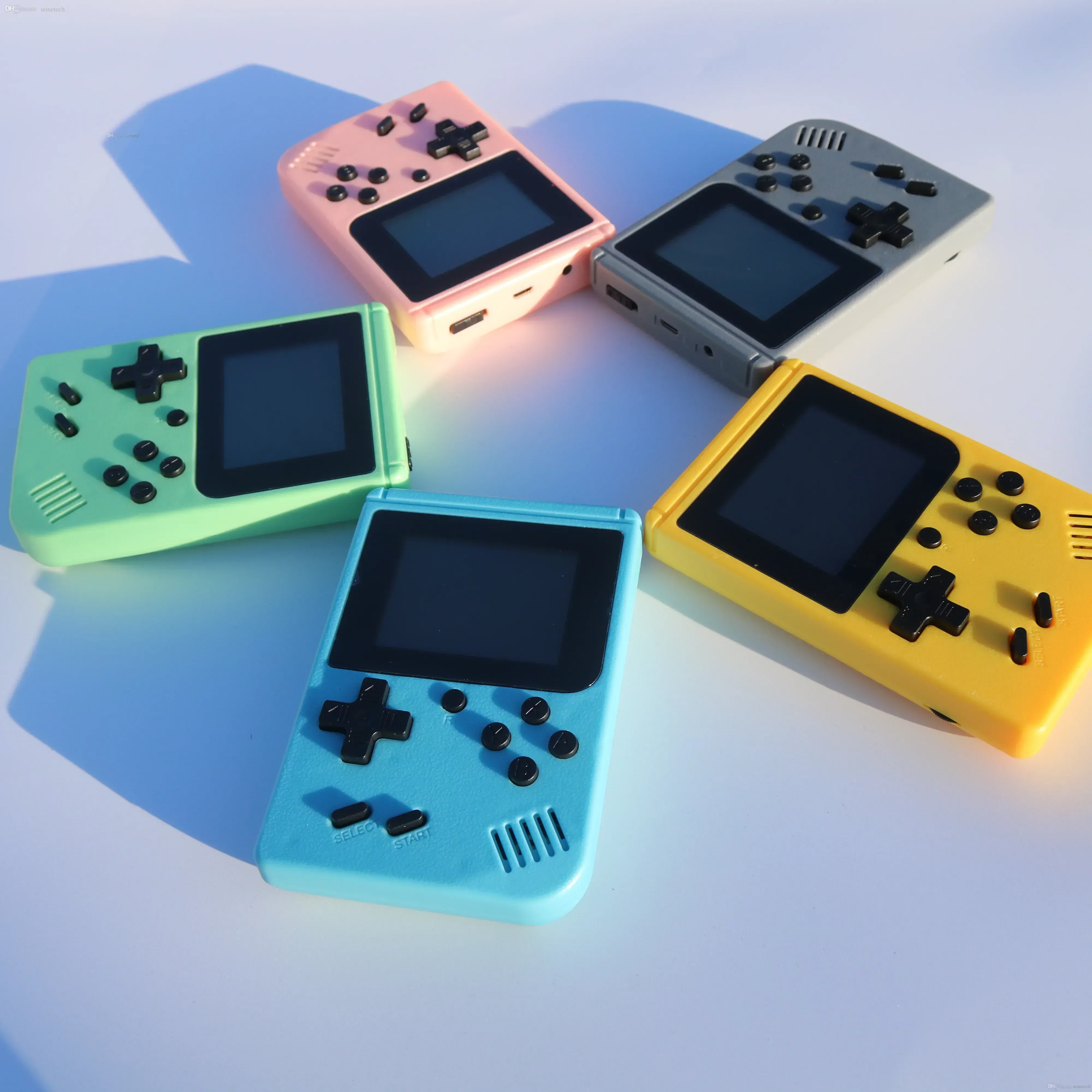 Macaron Mini Handheld Video Game Console: Classic Arcade Retro Games ...