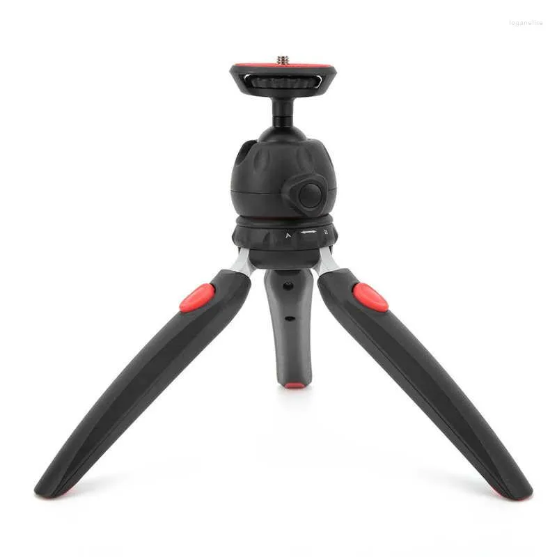 Treppiedi Supporto per fotocamera mini treppiede con testa a sfera regolabile a 360° Desktop portatile antiscivolo a 4 sezioni per vlog