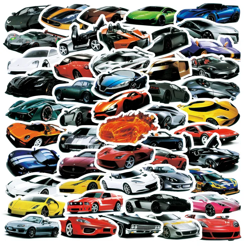 50 pièces JDM Sport voiture course autocollants graffiti autocollants pour bricolage bagages ordinateur portable planche à roulettes moto vélo autocollants C50-20