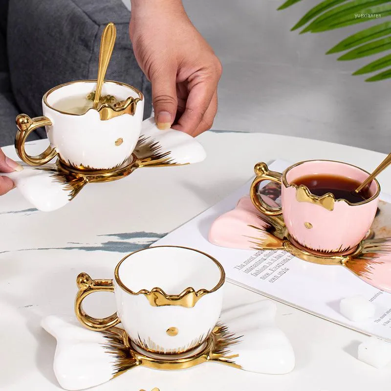 磁器エスプレッソコーヒーカップセット、家庭用セラミックマグ 磁器エスプレッソコーヒーカップセット、家庭用セラミックマグ