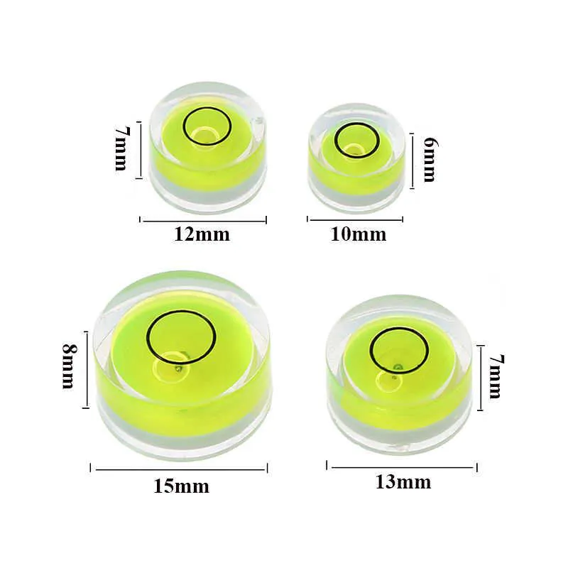 5PC Precision Circular Mini Spirit Level Bubble Miernik Bullseye poziome narzędzie pomiarowe linijki