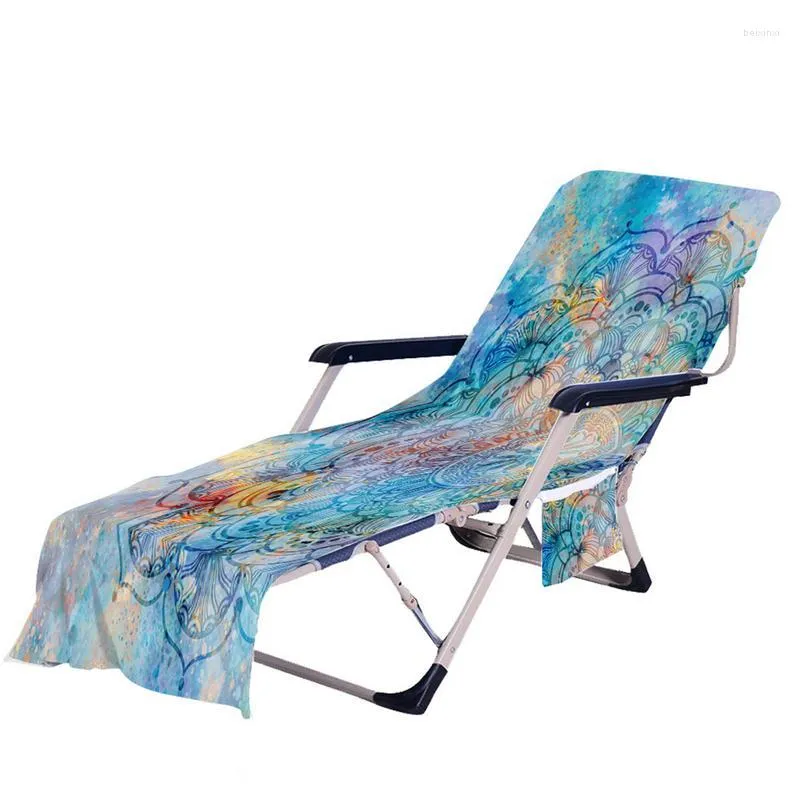 Chair Covers 2023 Beach Lounge Cover Towel Summer Cool Bed Garden Sunbath Lazy Lounger Mat