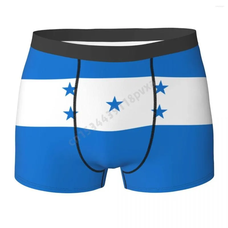 Underbyxor män trosor honduras flagga Honduran country boxer shorts polyester för pojkar manlig stor storlek