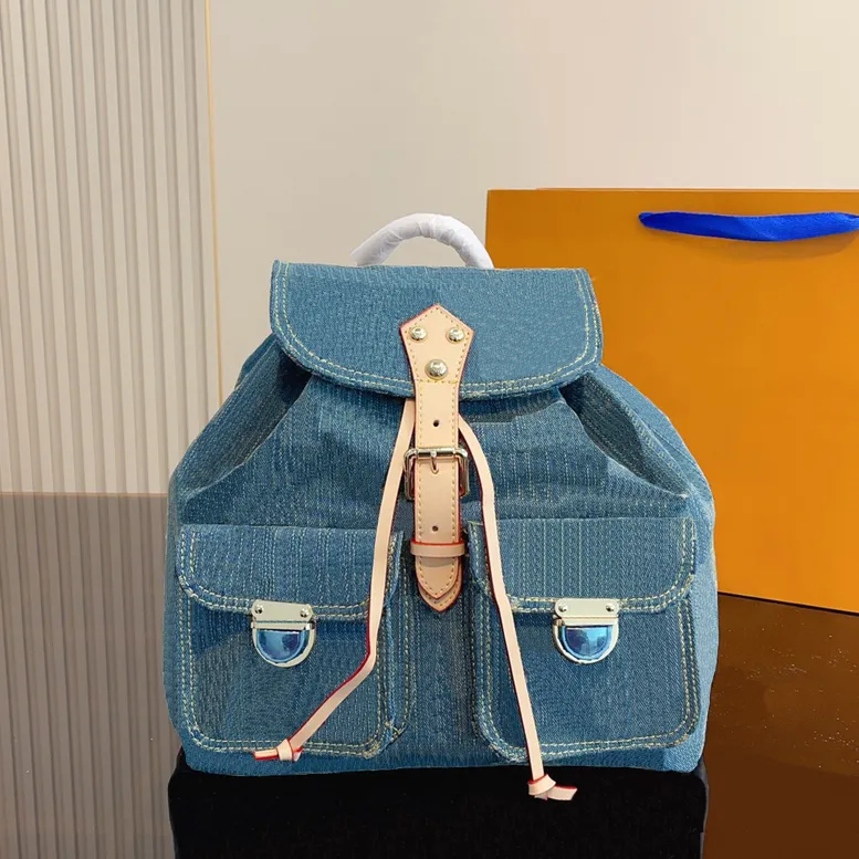 Rucksack-Designer, Luxus-Rucksack, Designer-Rucksäcke für Damen, Denim-Büchertaschen, modischer All-Match-Klassiker, große Kapazität, Multifunktions-Rucksäcke 231115