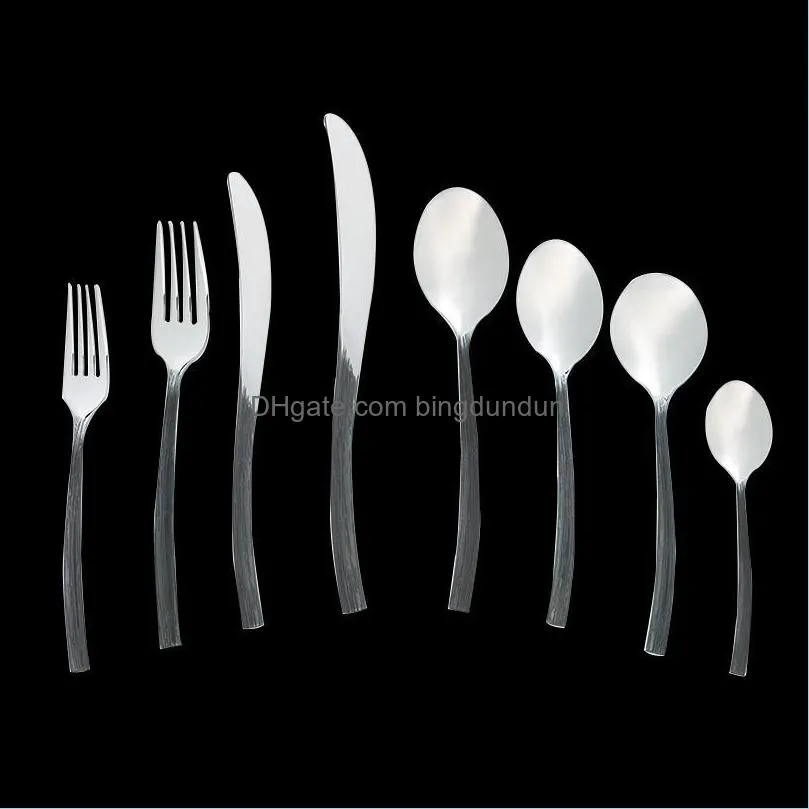 Servis upps￤ttningar k￶k gadget tillbeh￶r gaffel sked kniv resor koreansk ￥teranv￤ndbar rostfritt st￥l vaisselle k￶k mat ec50cj d dhu5j