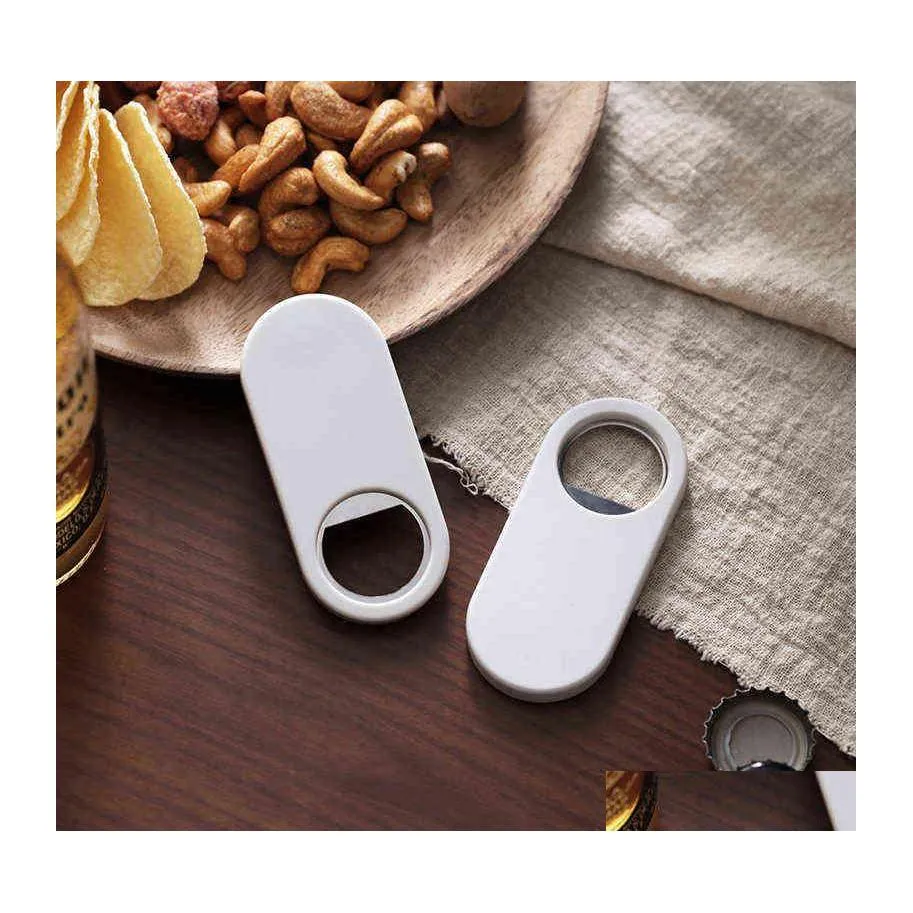 Bar Tools 1Pc Mini Durable Magnetic Beer Bottle Opener Refrigerator Magnet Stainless Steel Cap Openered Kitchen Tool Vtm Eb1179 Drop Dhzv8