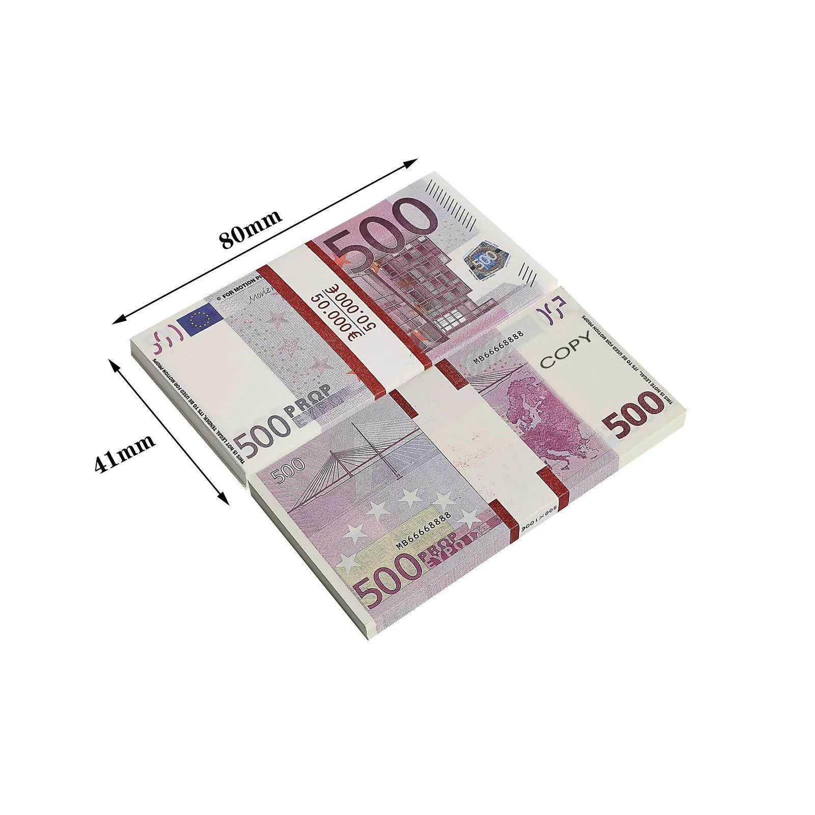Outros suprimentos para festas festivas Prop Money 500 Euro Bill For Sale Online Euros Fake Movie Moneys Bills Fl Print Copy Realistic Uk Ban Dhwak