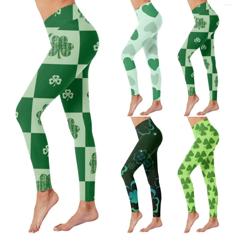 Women's Pants St. Patricks Day Print High Waist Yoga Denim Leggings For Women 3x Working Girl Lingerie Snack Shorts Pack