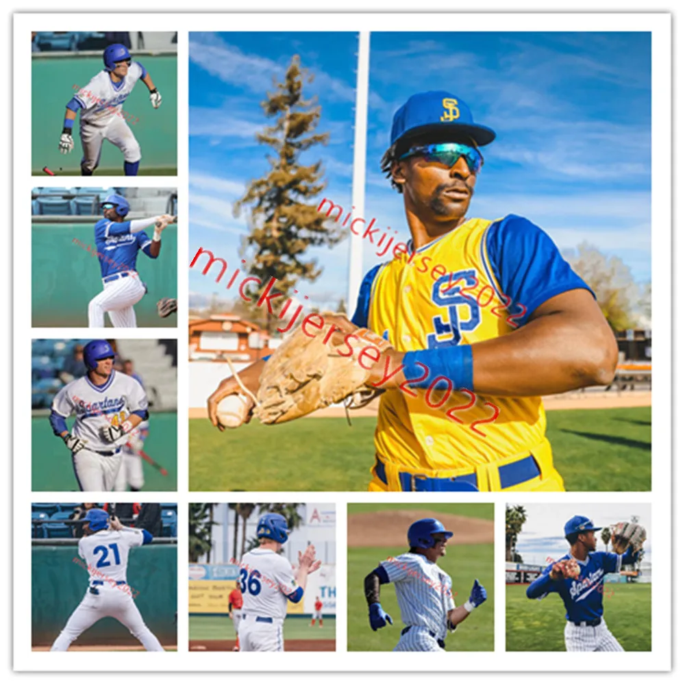 Cucite personalizzate di San Jose State Spartans Baseball Jersey Omar Gastelum Reece Hernandez Nathan Cadena Ruben Mercado Brady Hill San Jose State Maglie giovani