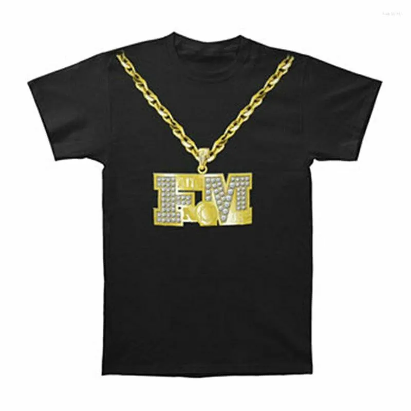 T-shirts pour hommes Faith No More Gold Chain Slim Fit T-shirt Black Rockabilia Male Design Shirt Top Tee