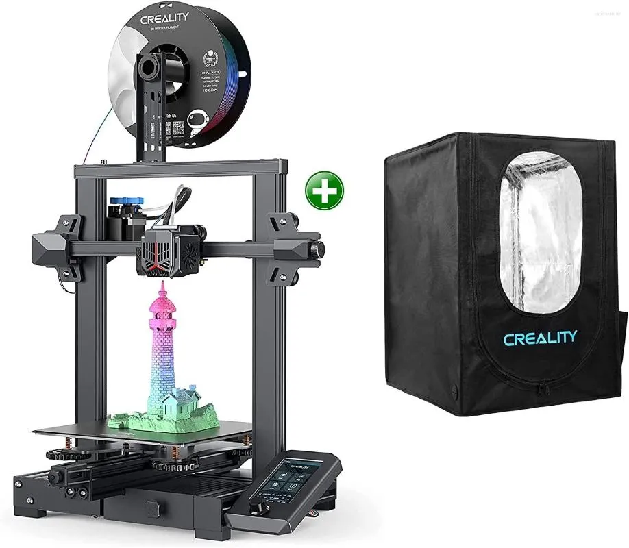 Printers Creality Ender 3 V2 NEO 3D-принтер обновление принтера с CR Touch Auto Выравнивание комплект ПК нержавеющая платформа Полнометальный экструдер