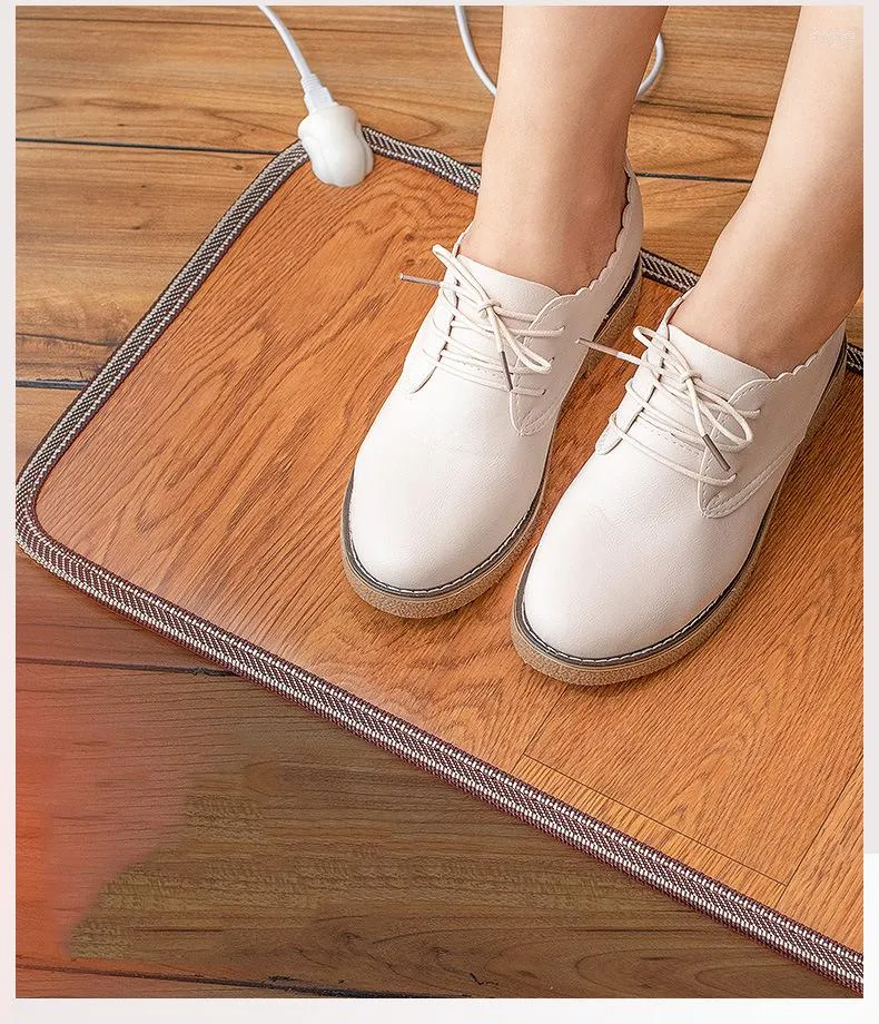Teppiche erhitzen Fußpolsterheizung Elektrischer Bein wärmeres Teppich Thermostat Werkzeug für Home Office PU 220 V Fuß