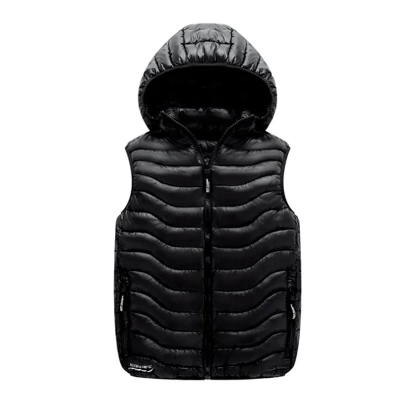 남성용 조끼 겨울 남성 소매 남성 재킷 큰 크기 검은 조끼 가을 따뜻한 두꺼운 코트 수컷 면화 방수 양복 조끼 Homme E63men 's