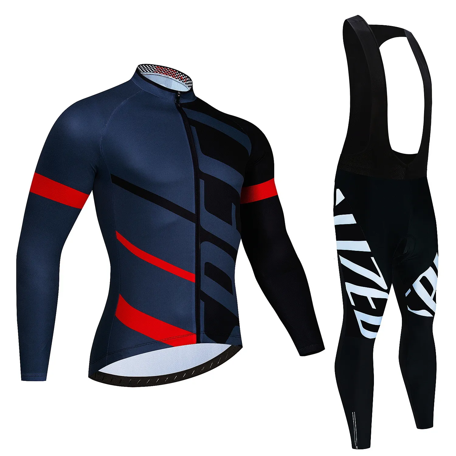 Maillot de cyclisme ensembles Pro maillots automne équitation manches longues hommes bavoir ensemble vélo vêtements printemps respirant vélo vêtements 221201