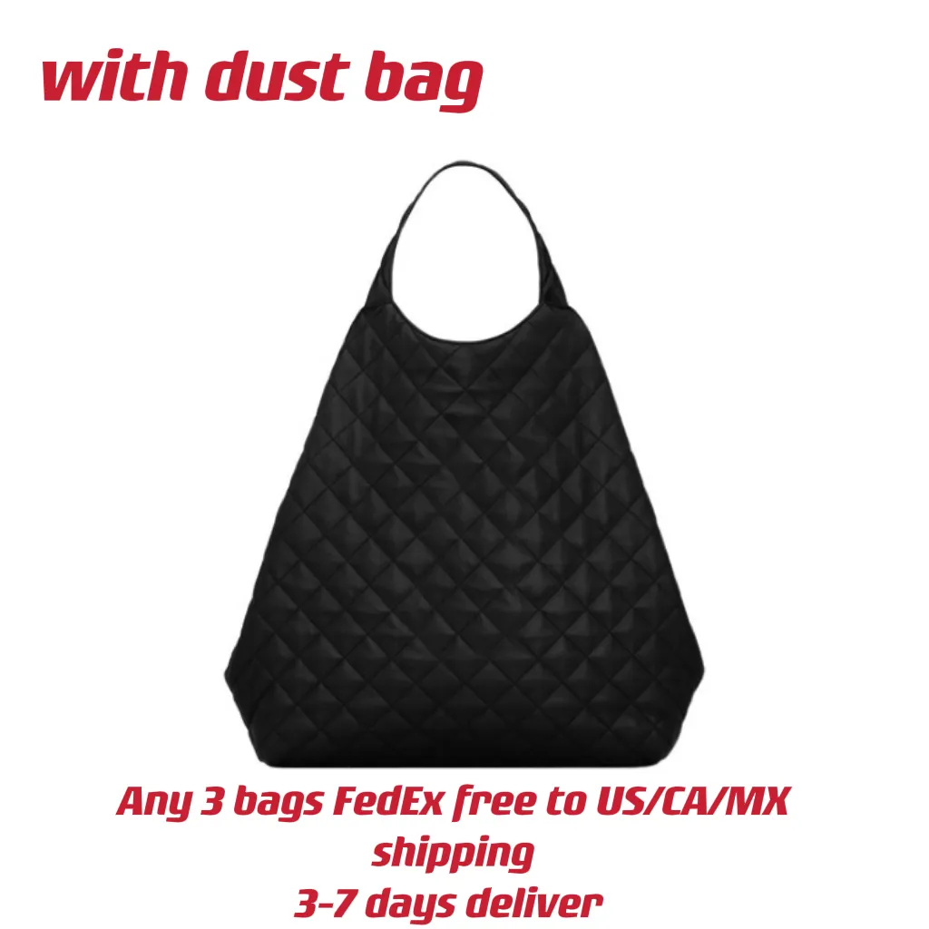 Дизайнерская сумка для покупок 2 в 1 Icare Maxi из стеганой кожи ягненка с застежкой-тоглом Женские сумки-тоут со съемным чехлом на молнии 325M