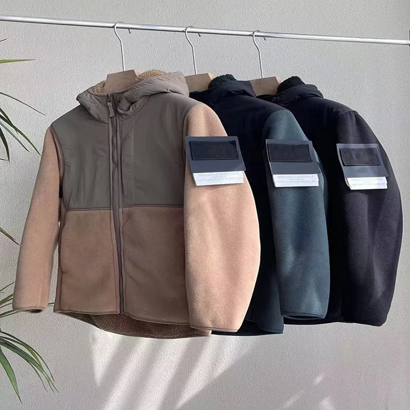 Men's plush deals fleece jacket