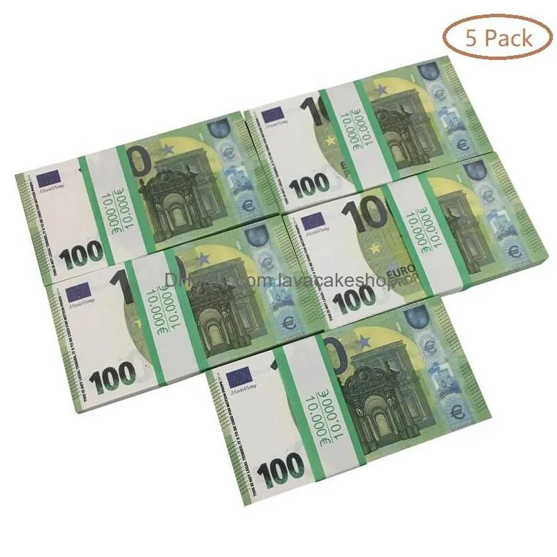 Andere feestelijke feestartikelen Prop Money Copy Banknote speelgoed Valuta Fake Euro Kinderen Geschenk 50 Dollar Ticket Faux Billet Drop Deliv Dhukt0xw7