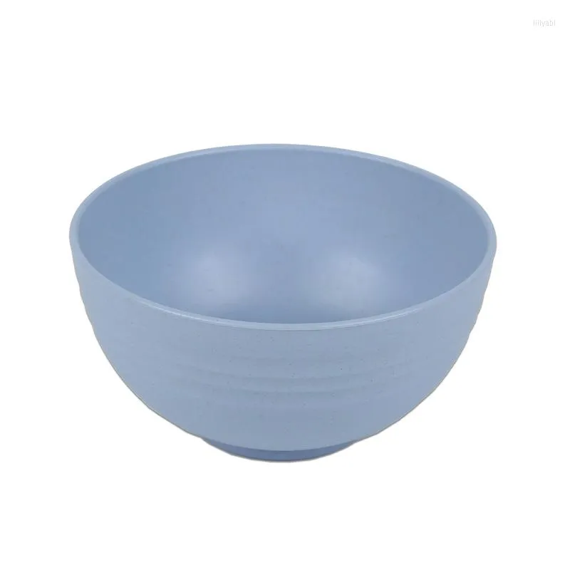 Bowls 15PCS Wheat Straw Tableware Bowl Set Household Rice Creative Anti Fall Plastic Soup