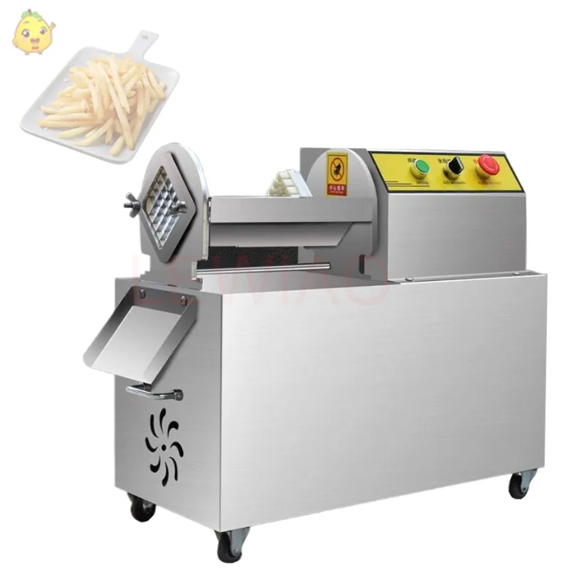 110V 220V Patatine Fritte Macchina di Taglio Cucina Elettrica Commerciale Patatine Fritte Affettatrice Piccola Verdura Frutta Striscia Taglierina