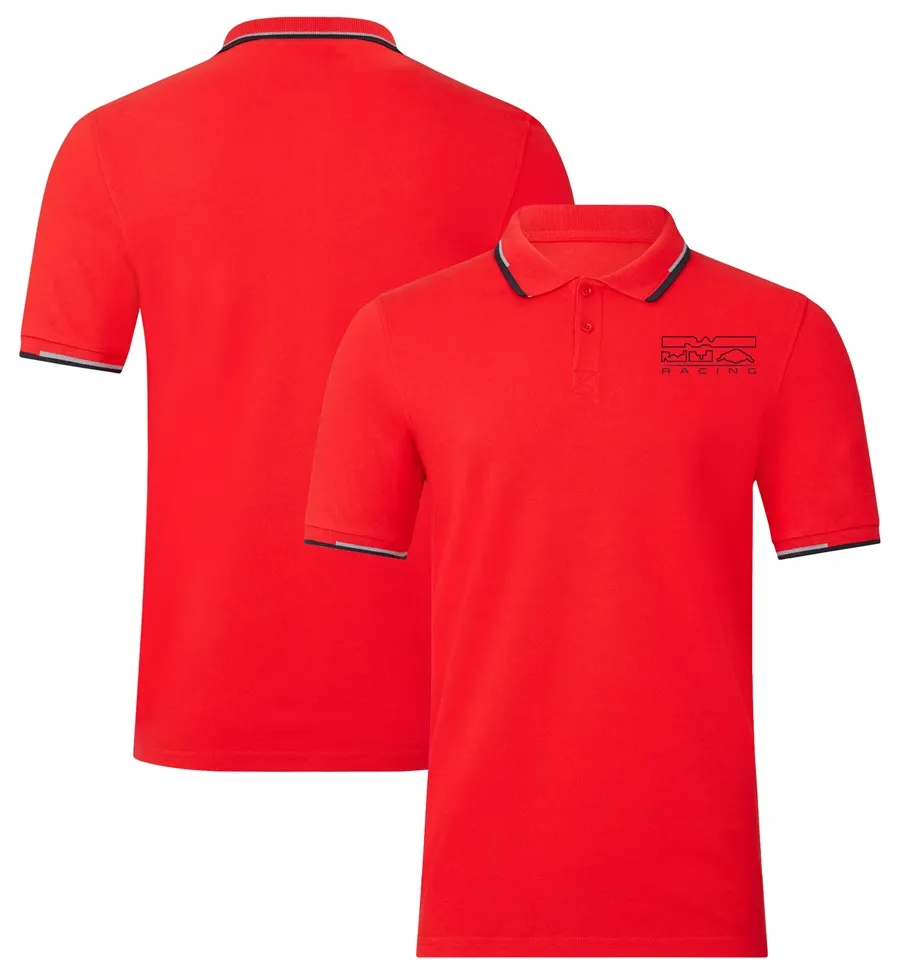 92x5 Men's Polos Mens T-shirts 2024 F1 Polo Shirts T-shirt Formula 1 T-shirts Red Team t Shirt Summer Racing Spectator Breathable Tee Quick Dry Motocross Jersey