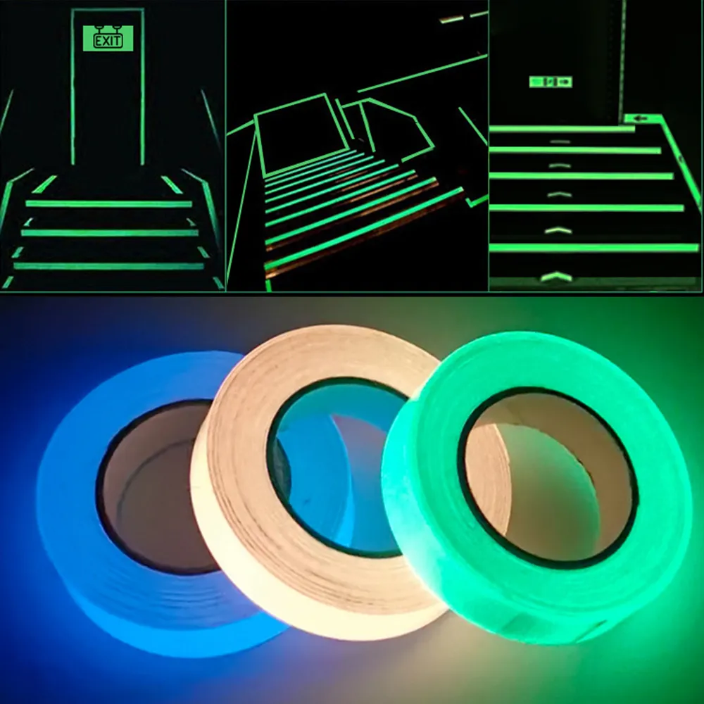 Luminous 3 Meters Decorative Stickers Glow Logo In The Dark Safety Stage Tape Home Party Supplies