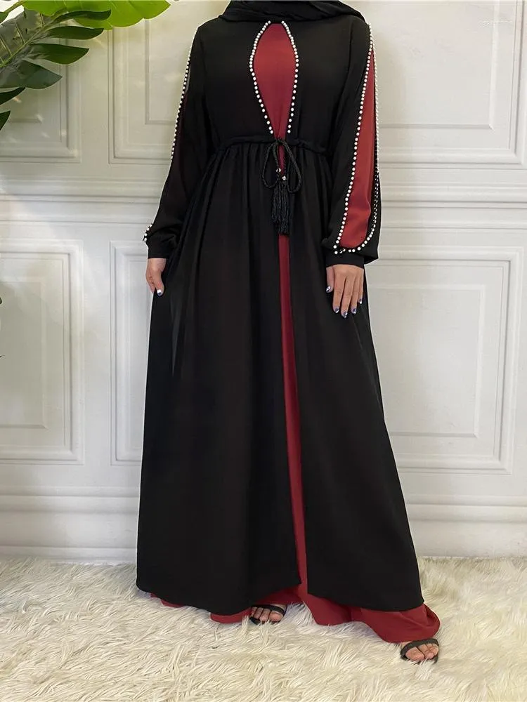 Etniska kläder våren marocko klänning muslimska kvinnor abaya indiska abayas dubai kalkon islam kväll party klänningar kaftan robe longue vestidos