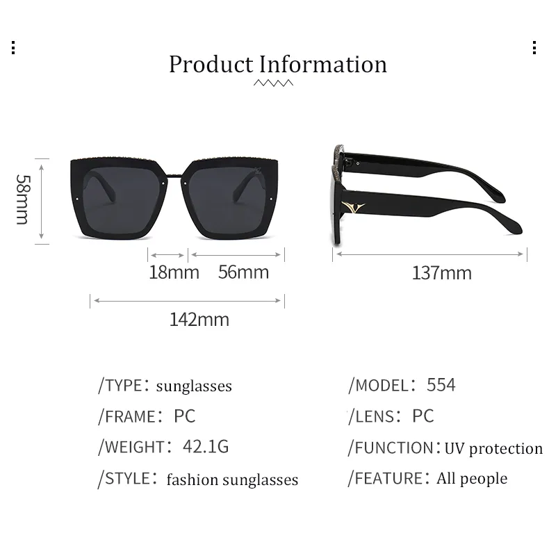 Designers sunglasses for women men Luxury sunglass UV protection letter Beach Retro square sun glass Casual eyeglasses with box very nice