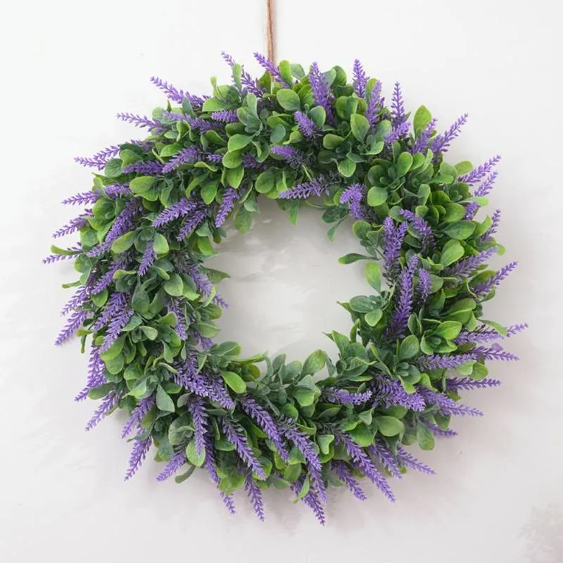 Декоративные цветы 46 см. Поддельное симуляция зеленая трава кольцо свадебное снаряжение