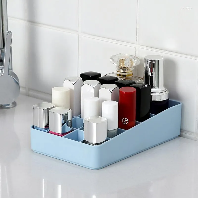 Storage Boxes Makeup Organizer Bathroom Box Desktop Nail Polish Lipstick Divider Women Cosmetic Desk