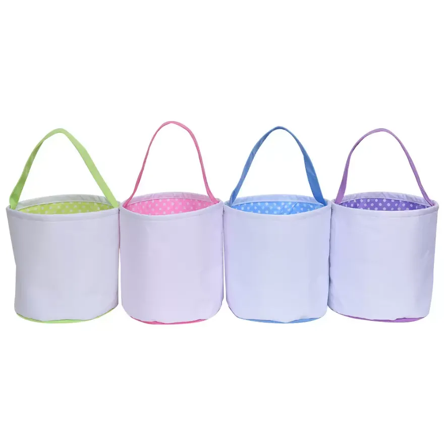 Autres fournitures de fête festives Fournitures de fête Sublimation Blank DIY Sac cadeau de Pâques Paniers Sacs Célébration Pochette de rangement de Noël Sac à main pour enfants Chasse Bonbons