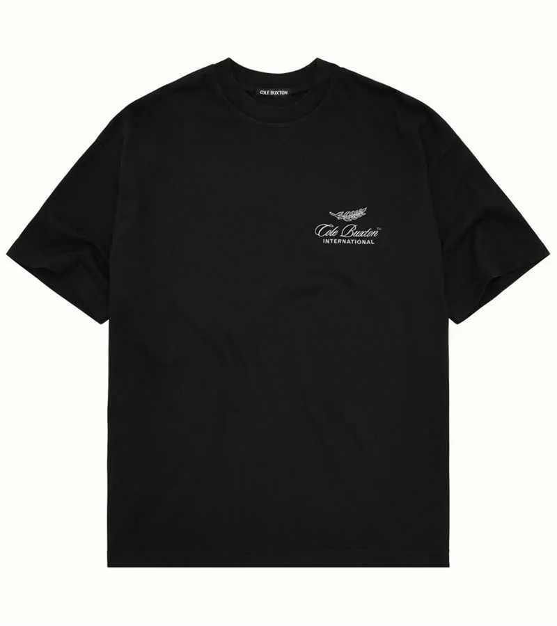 メンズTシャツ2022SSヘビーファブリックコールバクストンTシャツ1 1高品質の特大のトップティーリアルタグCB TシャツG230202