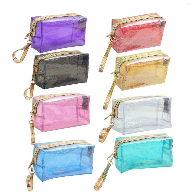 Cosmetic Bags 4x PVC Transparent Toiletry Bag Waterproof Bathroom Makeup