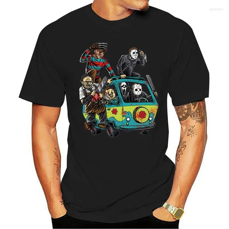 Camisetas masculinas Filme de terror Star personaliza o modelo básico de camiseta 2023