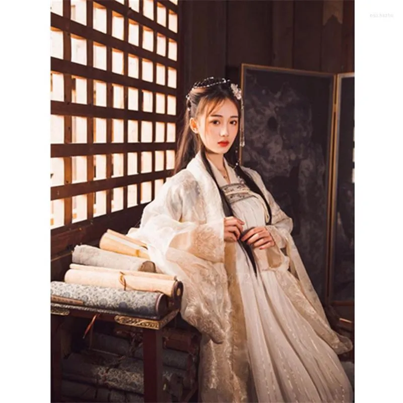 Portez de la scène Hanfu Femmes Dance Robe Costume Vêtements chinois traditionnels 3PC
