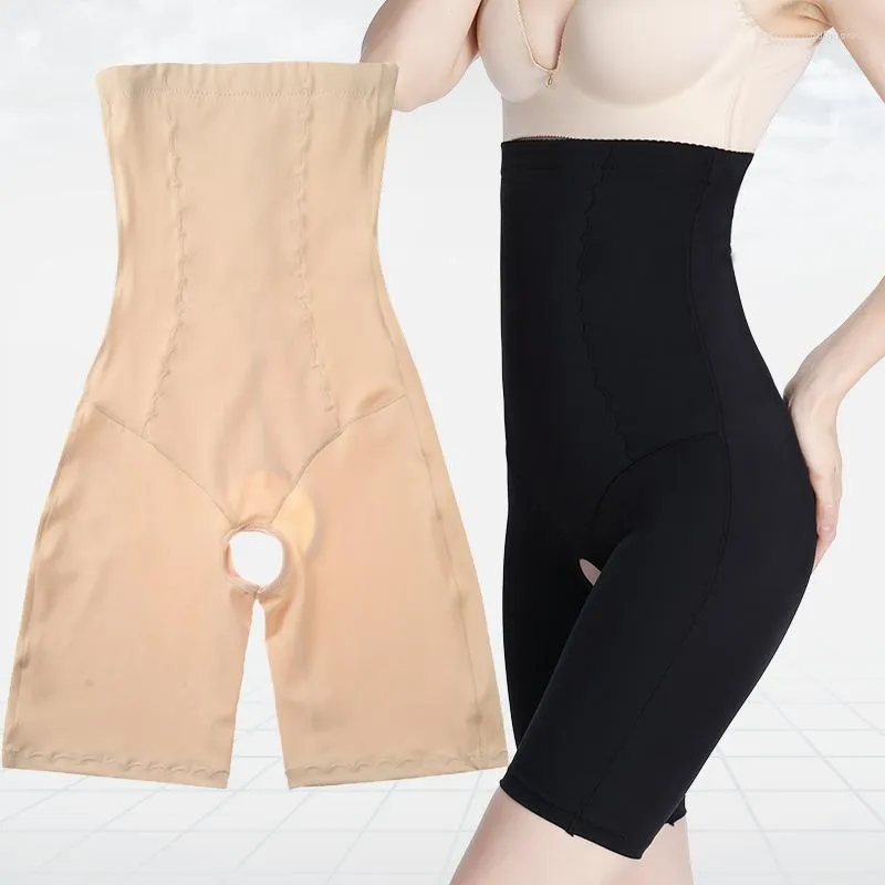 Shapers da donna SICURO CHE TI PIACE BuLifter Trainer a vita alta Body Shapewear Donna Pantaloni dimagranti senza cuciture con apertura sul cavallo Pantaloni Shaper