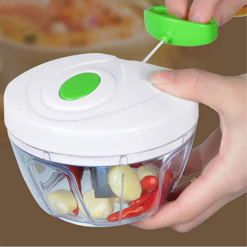 Fruit Vegetable Tools Kitchen Pulling Manual Food Rope Processor Shredder Meat Garlic Onion Chopper Slicer Household Hand Mincer Tool 230201