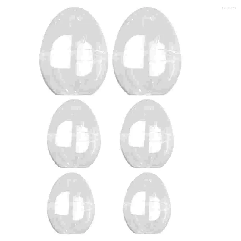Бутылки для хранения пасхальные яйца яиц яичная коробка прозрачная в форме рождественские футболы Прозрачные разборные кусочки неожиданные ремесла контейнер