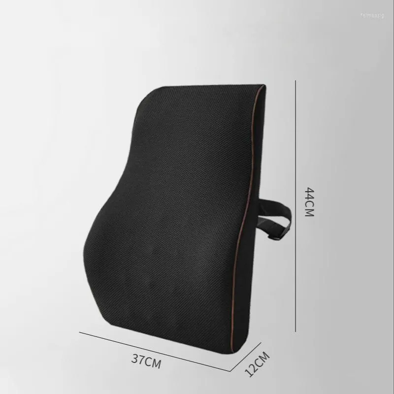 Cuscino Supporto lombare per schienali auto Schienale Memory Foam Fatica da guida Sollievo dal mal di schiena Cinghie Fissare meglio