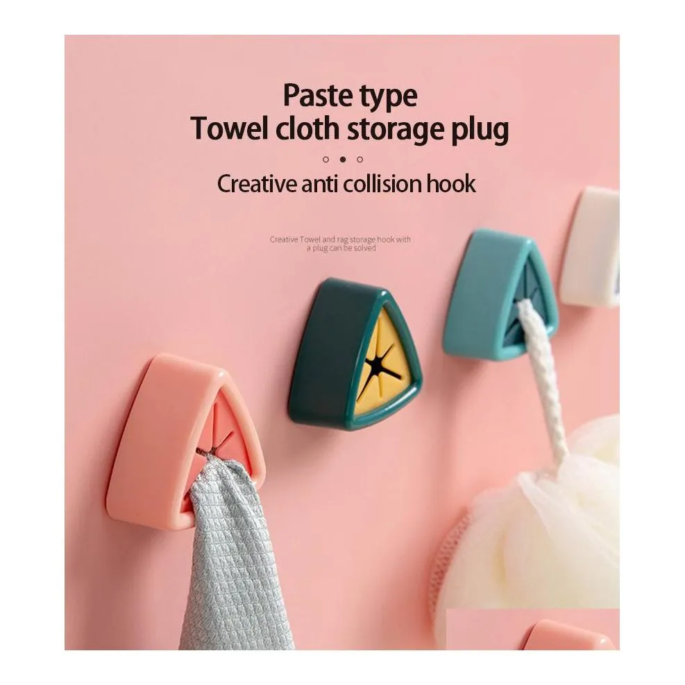 Other Home Garden Punch Towel Plug Holder Bathroom Organizer Rack Towels Storage Wash Cloth Clip Kitchen Accessories Tool Drop Deli Dhibd