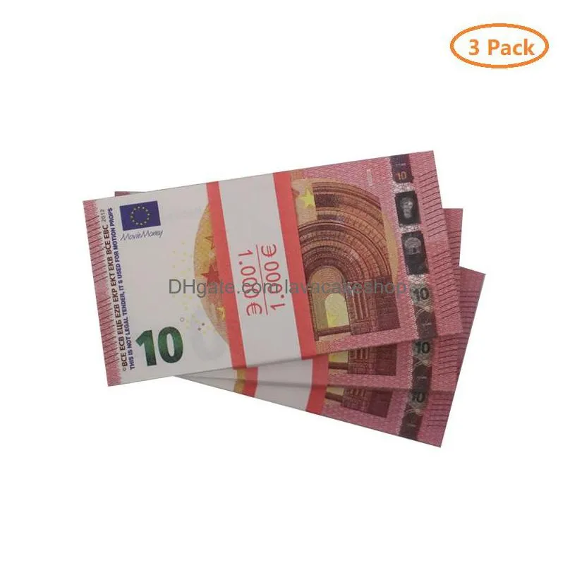 Andere feestelijke feestartikelen Prop Geld Kopie Speelgoed Euro Realistisch Nep Britse bankbiljetten Papier Doe alsof Dubbelzijdig Drop Delivery Home Ga DhadrU23R