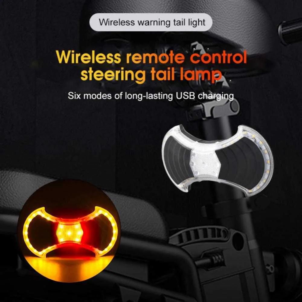 Fahrrad Blinker Rücklicht Fahrrad Lampe Led wiederaufladbare USB Fahrrad  Wireless Lichter